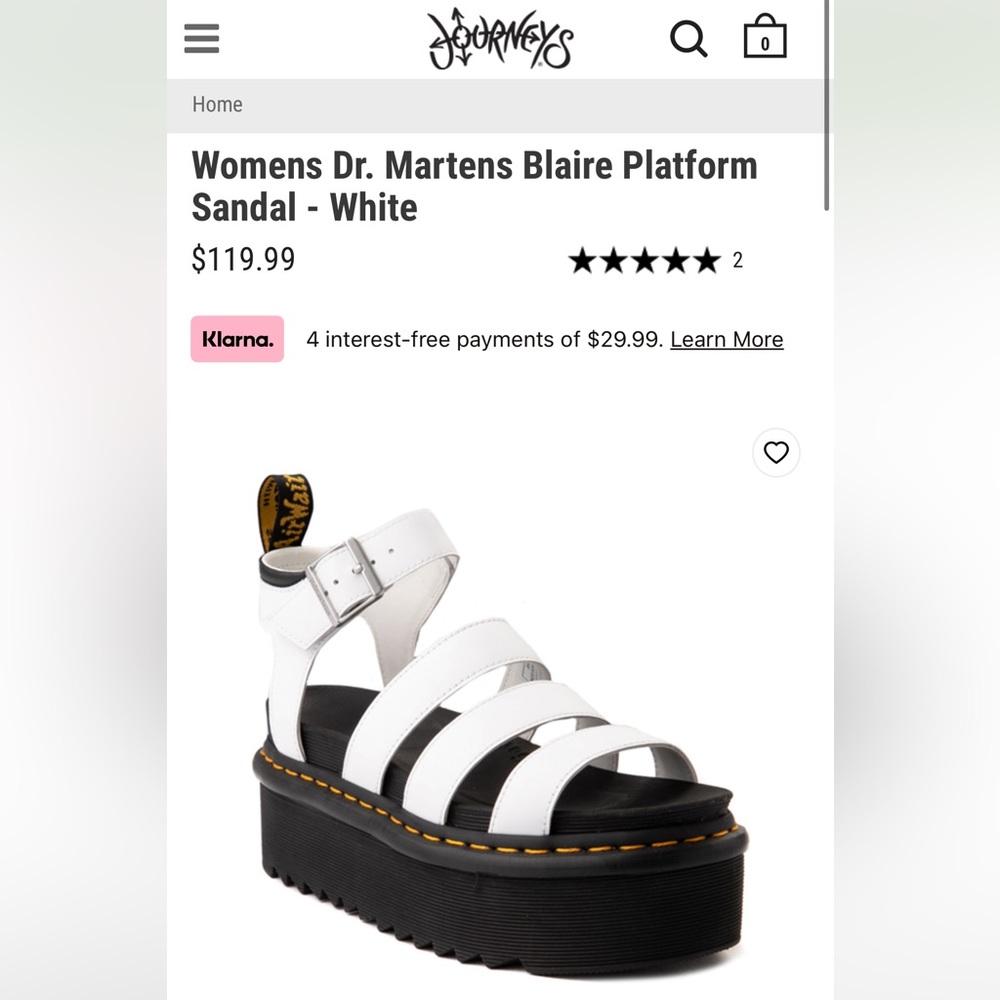 Womens Dr. Martens Blaire Platform Sandal NEW